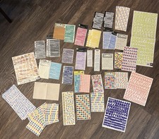 Scrapbooking Assorted Alphabet and Letter Sticker Sheets Unused