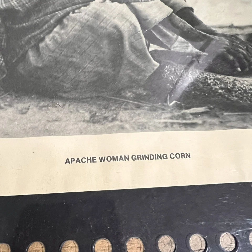 G.s Taylor Apache Woman Grinding Corn Print - Image 3 of 4