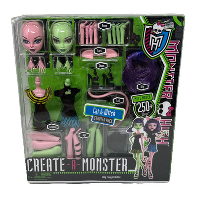 MY SWEET MONSTER フィギュアセット 10体 MH Create-A-Monster Starter Pack Cat & Witch NIB | eBay