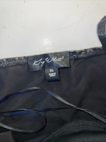 Body sexy de cuero PU negro - talla XL - Imagen 3 de 4