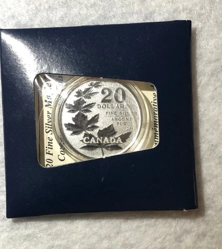 2011 **Canadian $20 Dollar Fine Silver Commemorative Maple Leaf** Sealed COA