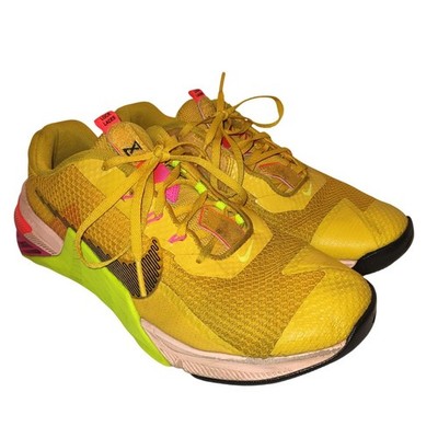 Nike Metcon 7 X Mens Training Shoes Pollen Volt Pink Blast DA8110-721 Size 10