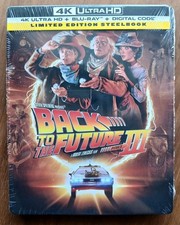 Back to the Future 3 4K Blu-ray 2025 STEELBOOK Michael J Fox comedy classic UHD