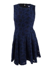 Tommy Hilfiger Women's Lace Fit & Flare Dress 190607710829