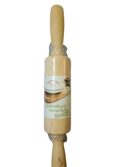 Wooden Rolling Pin Dough Roller Non-Stick Baking Tool Kitchen Pastry Roti Pizza