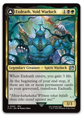 Exdeath, Void Warlock #220 (NM) Final Fantasy FIN Magic MTG
