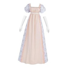 Regency Dress Women Regency Costume Empire Waist Tea Party XX-Large Pink