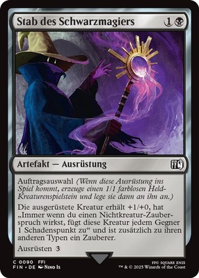 MTG Magic the Gathering Final Fantasy Stab des Schwarzmagiers 90 deutsch