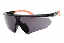 Adidas SP0027 01A Shiny Black / Smoke 00mm Unisex Sunglasses
