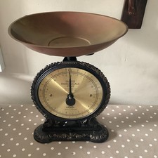 Country Kitchen Salter Family Kitchen Scales No 45 Vintage Cast Iron Brass 1984