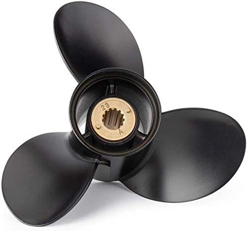 Aluminum Propeller 10-3/8x13 for Mercury 48-73136A40 10.38 x 13 Pitch Prop, RH - Picture 3 of 8
