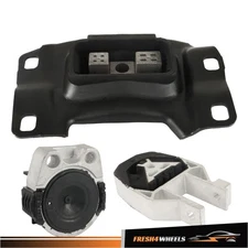 For Ford Focus 2.0L L4 2012-2018 Set of 3 Engine Motor & Transmission Mount Kit
