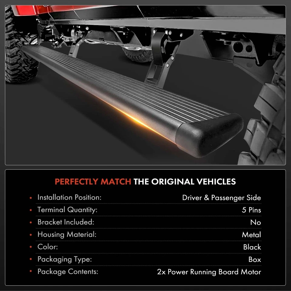 Pair Power Running Board Motor For 2007-2014 Ford Expedition Lincoln Navigator Foto 2 de 4