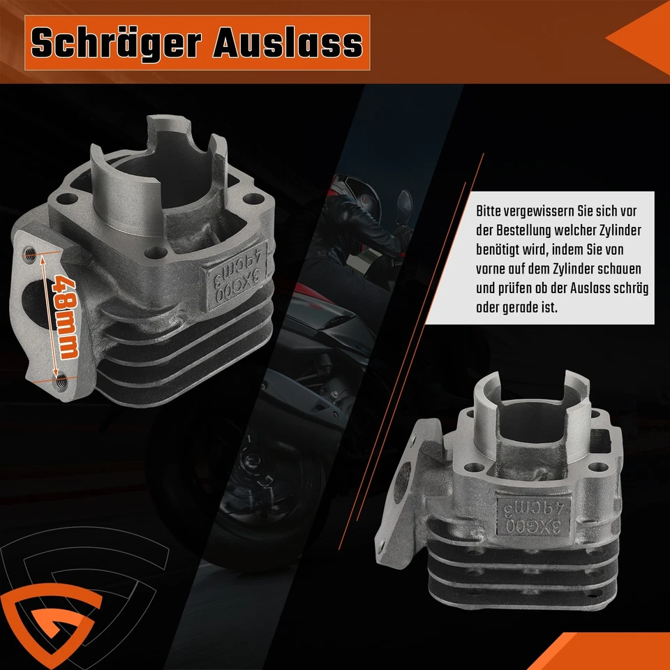 Zylinder Satz 50ccm Für ATU Explorer Hi 50 Dichtungssatz 2-Takt Kolbensatz - Bild 4 von 4