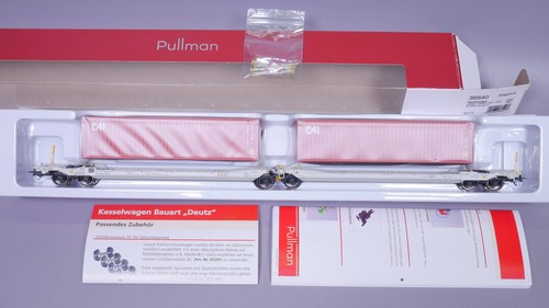H0 DC Pullman 36540 Gelenk-Taschenwagen Sdggmrs CAIU NL-AAEC OVP #ST_253 | Condition: Gebraucht