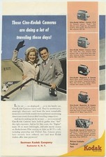 Kodak Cameras Do a Lot of Traveling 1950 Vint...