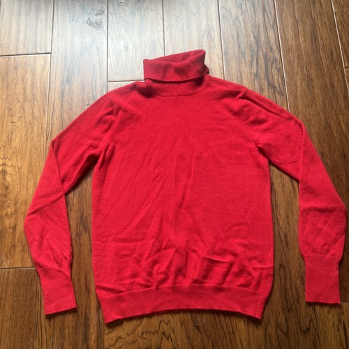 Orvis, Vintage Women’s Red Orvis 100% Cashmere Turtleneck Size M