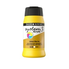Image of Daler Rowney System 3 Acrylic Paint Cadmium Yellow Hue (500ml)