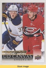 2018-19 Upper Deck UD Canvas / CL Casey Mittelstadt Andrei Svechnikov READ 0cg