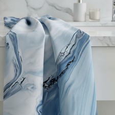 Blue Marble Shower Curtain, 72" x 72", Water-Repellent, Light-Filtering