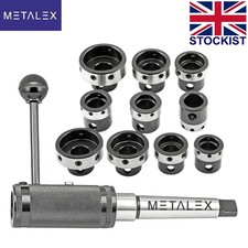 MT2 Lathe Tailstock Sliding Die Holder Set Holds 6 Metric & 4 Imperial Threading
