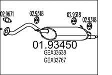 Pot d'échappement Rover 115