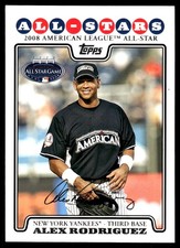 Alex Rodriguez 2008 Topps Updates & Highlights #UH65 New York Yankees FREE SHIP