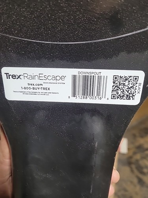 #ad #ad Trex RainEscape Downspout for Deck Drainage System Black $35.00