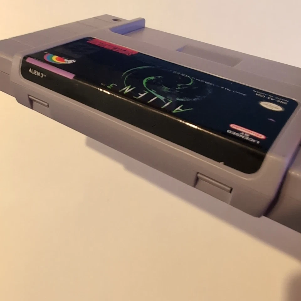 Alien 3 - Super Nintendo SNES - 1993 Juego con Manual y Estuche de Coleccionista Foto 4 de 4