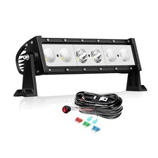 12 inch LED Light Bar with Rocker Switch Wiring,30W Single Row 12 inch 30W