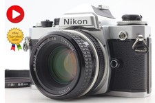 Read Exc 5 Nikon FE Silver 35mm SLR Film Camera Ai 50mm F1.8 lens From JAPAN