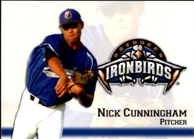 2013 Aberdeen IronBirds Choice #5 Nick Cunningham Indianapolis Indiana IN Card