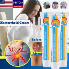 3x HEALMUSZ Hemorrhoid Cream, Herbal Hemorrhoids Cream, for Men and Women Unisex
