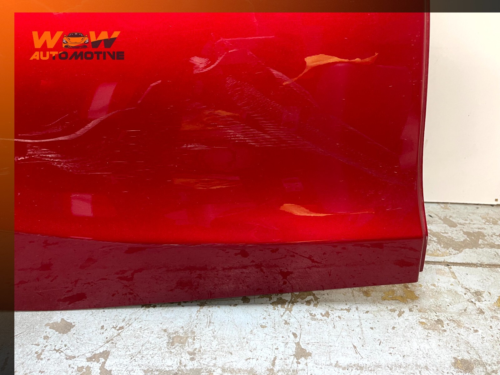 14-17 MASERATI GHIBLI REAR RIGHT PASSENGER SIDE DOOR SHELL RED OEM