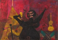 RUFINO TAMAYO Art Poster or Premium Rolled Canvas Print "Brindis" Up to 24x34"