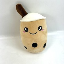 Boba Bubble Milk Tea Smiley Caramel Kawaii Plush Stuffed Toy Collectible