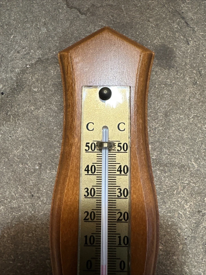 ancien petit  barometre thermometre mural à suspendre - Photo 3/4