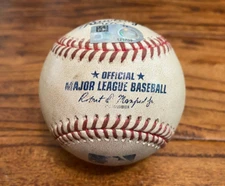 Chas McCormick Astros Game Used SINGLE Baseball 9/7/2024 v Diamondbacks Hit #322