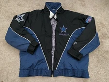 Vintage Dallas Cowboys Pro Player Puffer jacket NFL Football Outdoor Coat Men XL