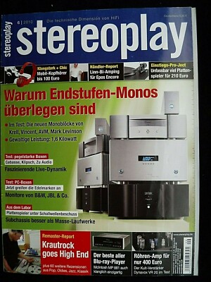 STEREOPLAY 6/10, AMP MONO MK2, KRELL S 150,MARK LEVINSON No 531 H,VINCENT SP 995