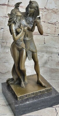 Schöne Ägyptische Queen Nefertiti Feron Ägypten King Bronze Statue Figur Deko
