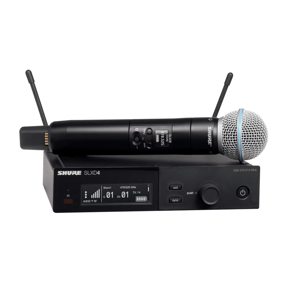 Shure SLXD2/B58=-H55 Wireless Handheld Microphone With Interchangeable Capsule - Image 2 of 2