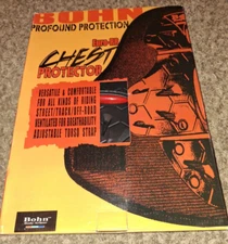 BOHN Profound Motorcycle Rider Chest Protector New in Box See pictures for size