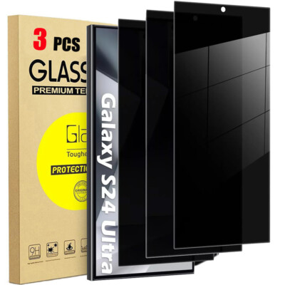 3x Panzerfolie Blickschutz Sicht Glas für Samsung Galaxy S26 S25 S24 S23 Ultra