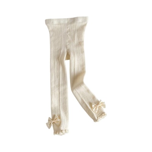 Cotton Leggings for Little Girls Lightweight Stretchy Design Baby Tights Soft - Picture 8 of 27