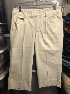 Dockers womens cropped khaki pants mid rise curvy