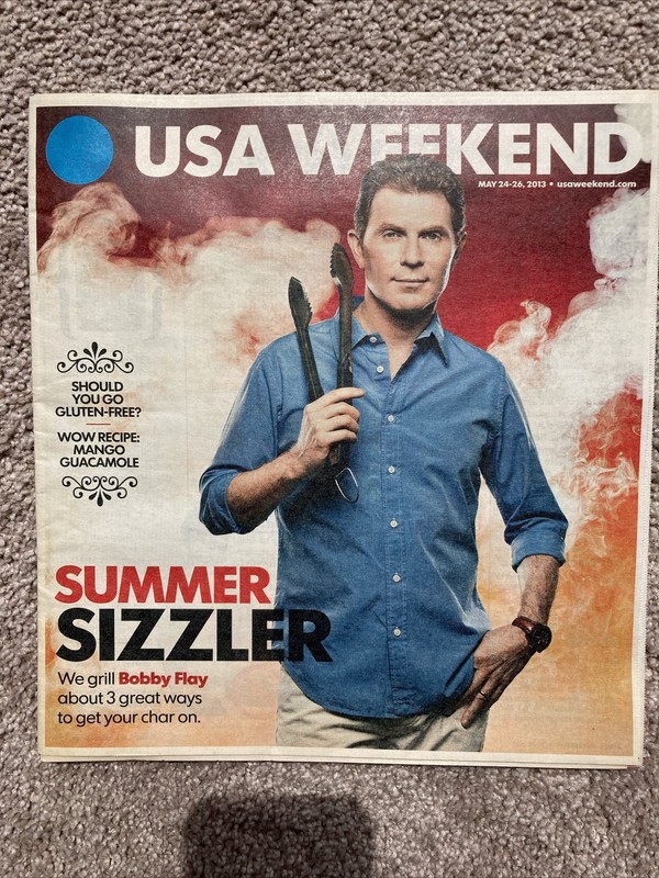 USA Weekend Magazine, May 24-26, 2013, cover: Bobby Flay