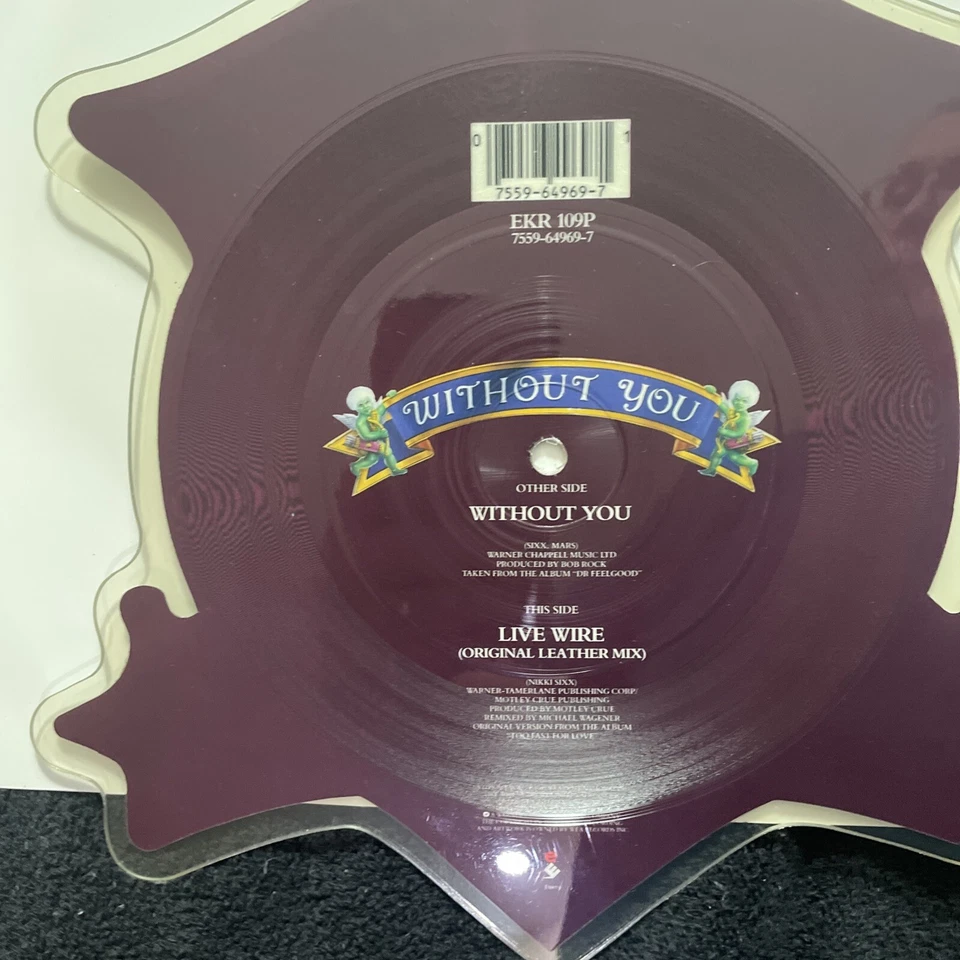 MÖTLEY CRUE Without You 7"  PICTURE DISC Vinyl Single & Program From Dr.Feelgood - Image 3 of 4