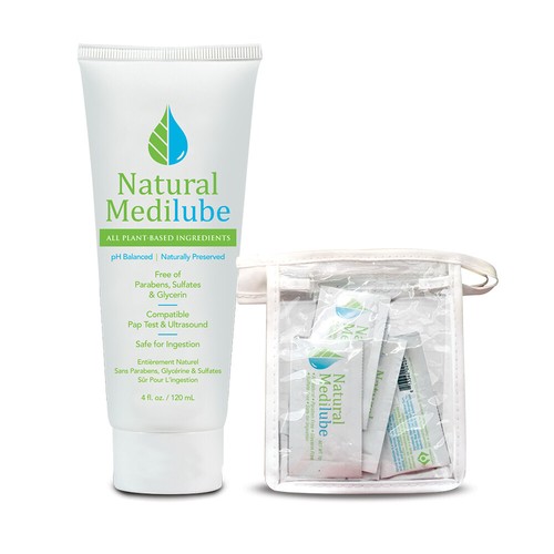 NATURAL MEDILUBE Unisex pH Balanced WaterBased Lubricant 2 Size