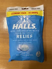Halls Relief Mountain Menthol Sugar Free Cough Drops ( 70 ct.)